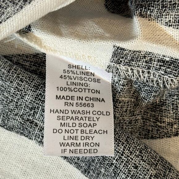 Rachel Zoe Geometric MIDI Dress Black & White Women’s Size Medium - Picture 11 of 12